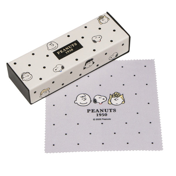 Estuche para lentes Snoopy con paño y soporte