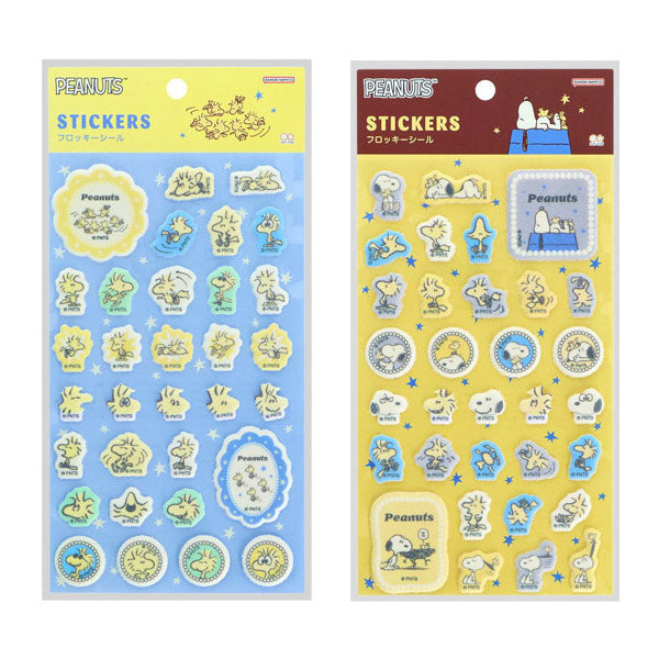 Stickers afelpados Woodstock & Snoopy