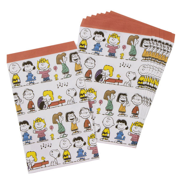 Bolsas de papel planas Snoopy, 8 unidades