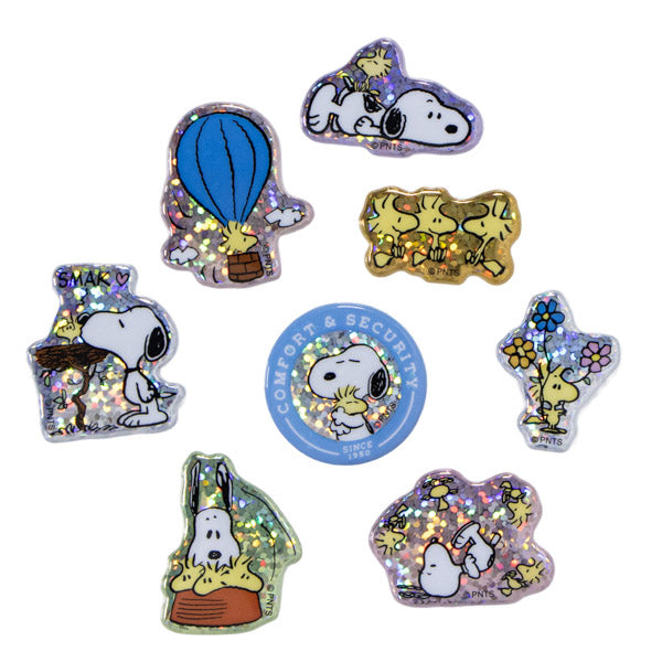 Stickers con relieve de Snoopy y Woodstock