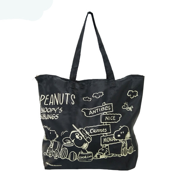 Bolso tote plegable Snoopy M con cierre