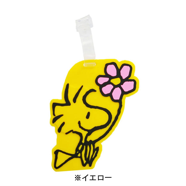 Etiqueta de equipaje Snoopy con Woodstock
