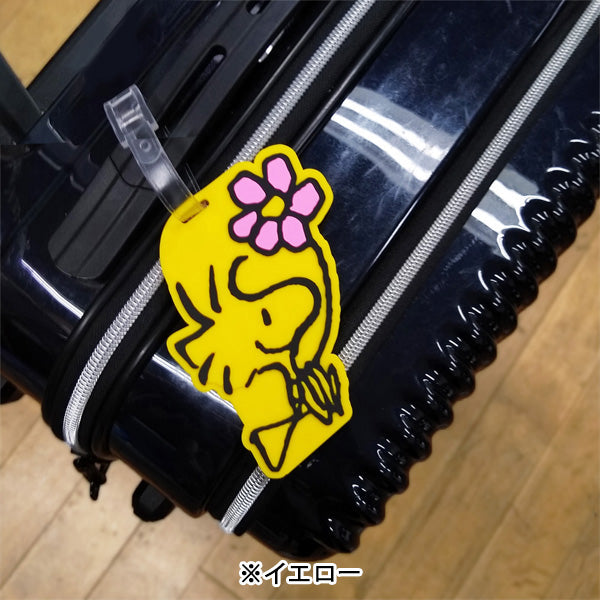 Etiqueta de equipaje Snoopy con Woodstock