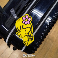 Etiqueta de equipaje Snoopy con Woodstock