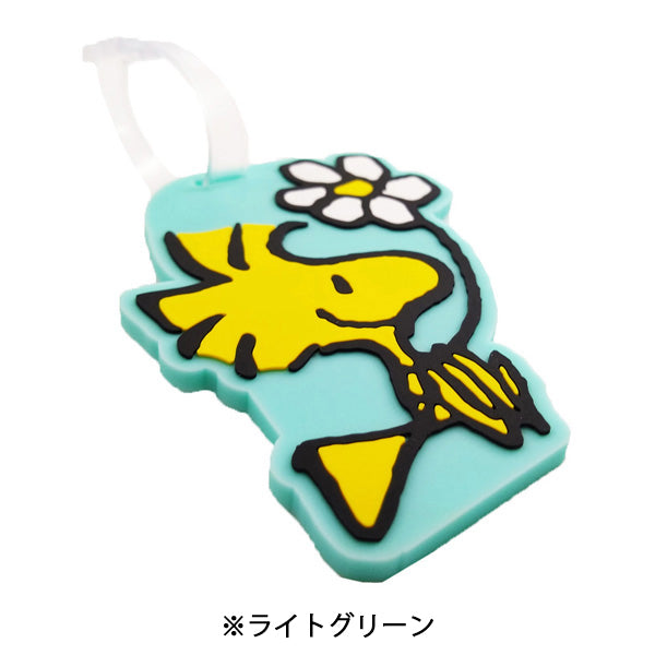 Etiqueta de equipaje Snoopy con Woodstock