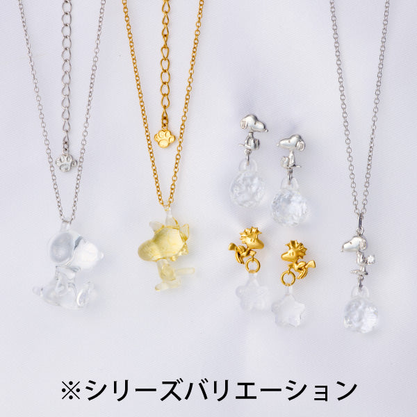 Aros colgantes de flores de vidrio de Snoopy y Woodstock