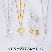 Aros colgantes de flores de vidrio de Snoopy y Woodstock