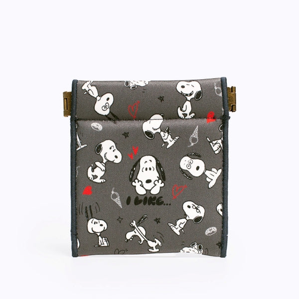 Estuche PEANUTS I Like con Snoopy (negro)