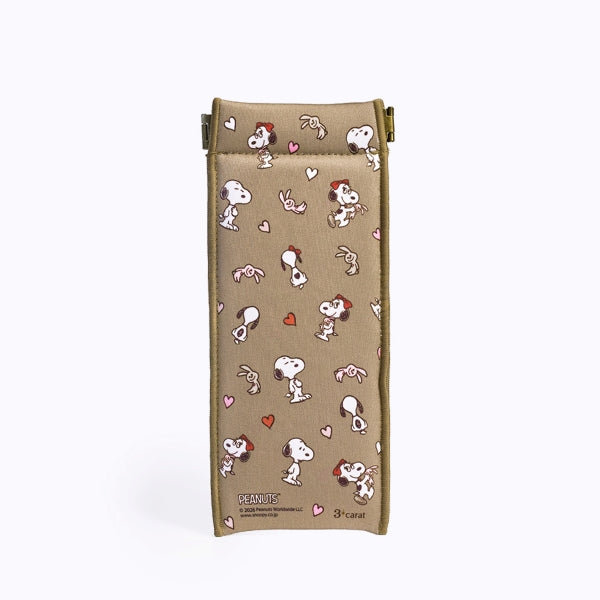 Estuche delgado Peanuts con Snoopy y Belle