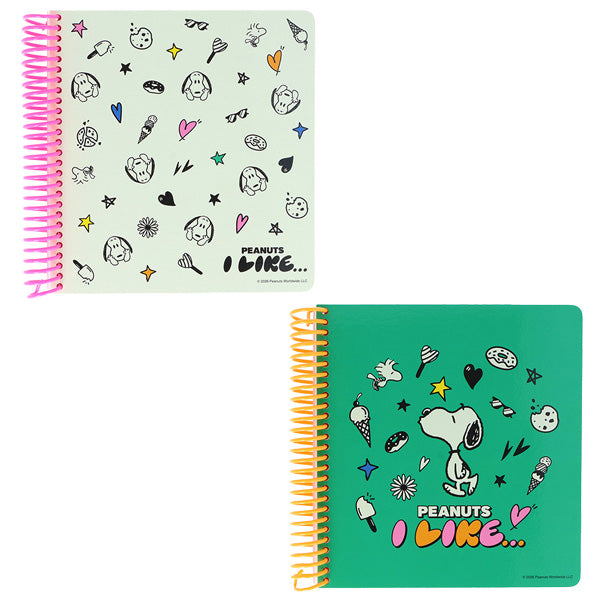 Cuaderno anillado cuadrado Snoopy PEANUTS I LIKE…