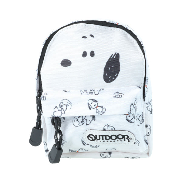 Estuche PEANUTS×OUTDOOR PRODUCTS tipo mochila blanco