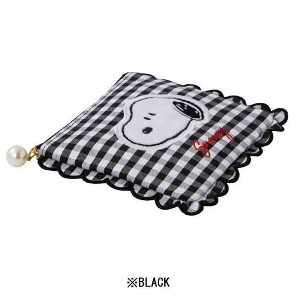 Mini estuche Snoopy de cuadros vichy