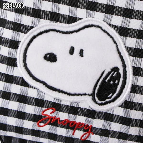 Mini estuche Snoopy de cuadros vichy