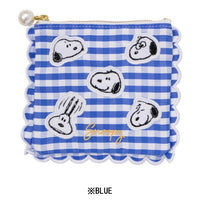 Mini estuche Snoopy de cuadros vichy