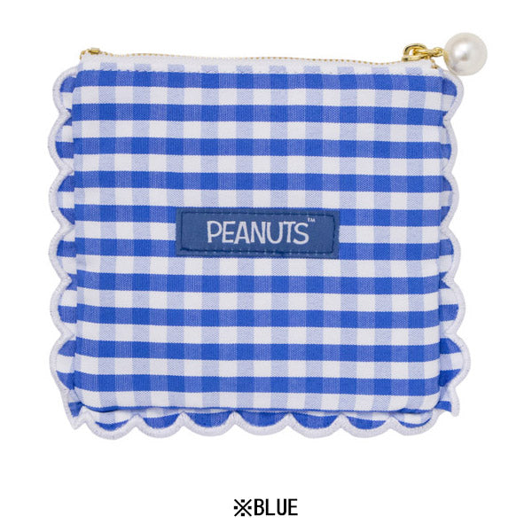 Mini estuche Snoopy de cuadros vichy