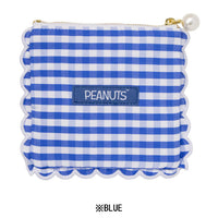 Mini estuche Snoopy de cuadros vichy