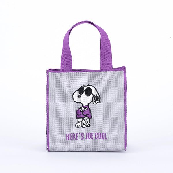Cartera cúbica jacquard de Snoopy
