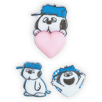 Sticker 3D de Snoopy con corazón