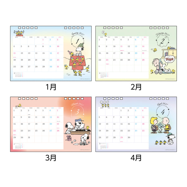Calendario de escritorio Snoopy 2027