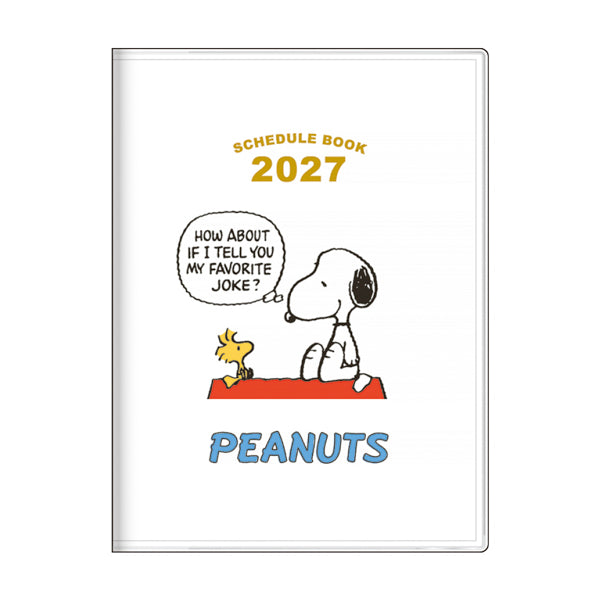 Agenda mensual A6 2027 Snoopy (blanca)