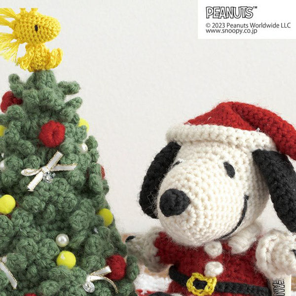 Kit de tejido: amigurumi navideño de Snoopy
