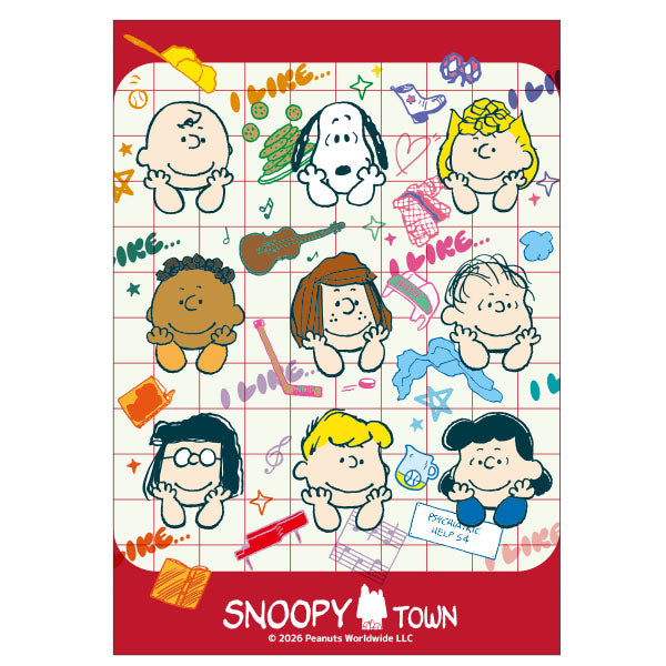 Carpeta transparente A5 con separadores Snoopy