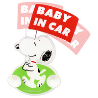 Señal para auto Snoopy con bandera