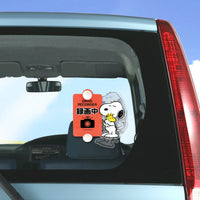 Letrero colgante para auto Snoopy (rosado)