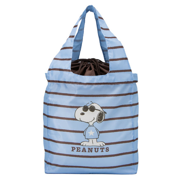 Bolso reutilizable de Snoopy con base ancha
