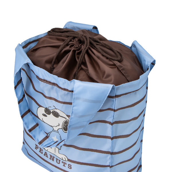 Bolso reutilizable de Snoopy con base ancha