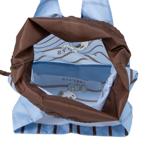 Bolso reutilizable de Snoopy con base ancha
