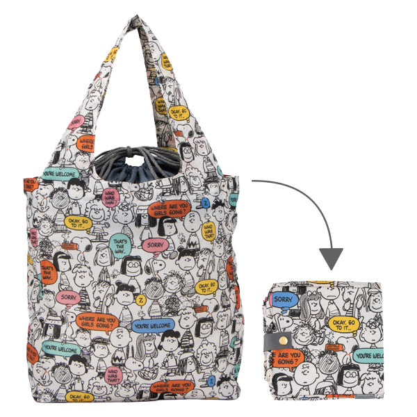 Bolso reutilizable Snoopy con base ancha