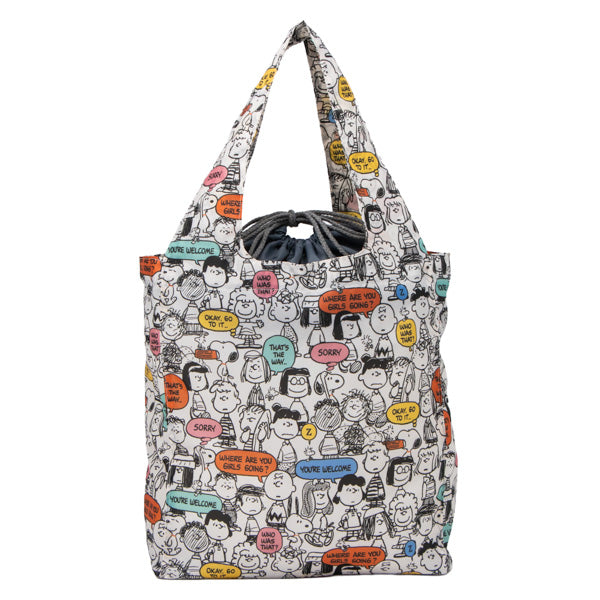 Bolso reutilizable Snoopy con base ancha