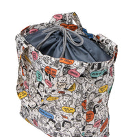 Bolso reutilizable Snoopy con base ancha