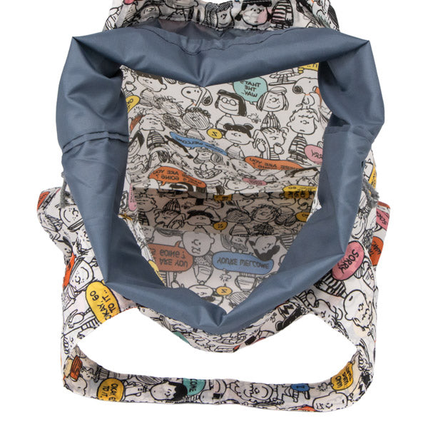 Bolso reutilizable Snoopy con base ancha