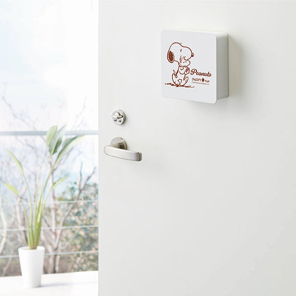 Organizador magnético de llaves Snoopy de 2 niveles, blanco