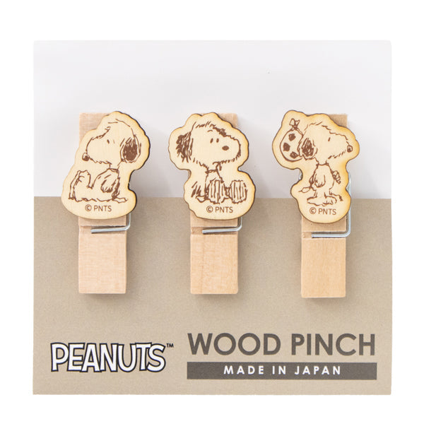 Set de 3 pinzas de madera de Andy (Peanuts)