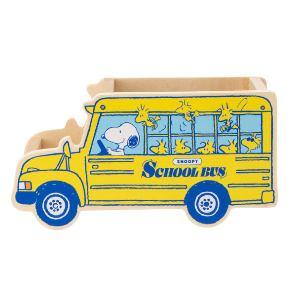 Organizador de escritorio Snoopy: bus escolar