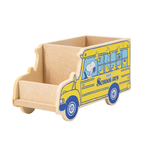 Organizador de escritorio Snoopy: bus escolar