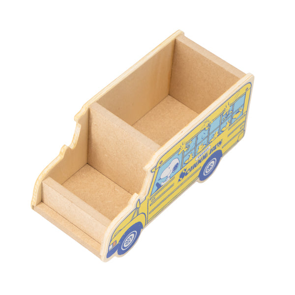 Organizador de escritorio Snoopy: bus escolar