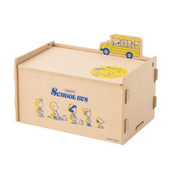 Caja de almacenamiento Snoopy con diseño de autobús