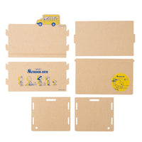 Caja de almacenamiento Snoopy con diseño de autobús
