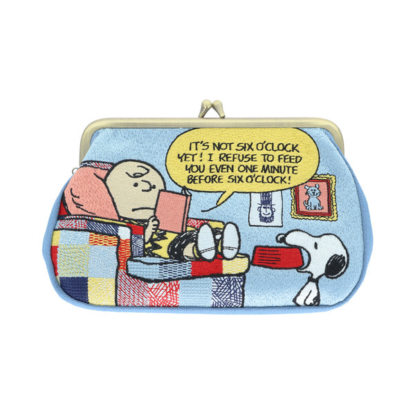 Estuche para lápices Snoopy con bordado de tatami