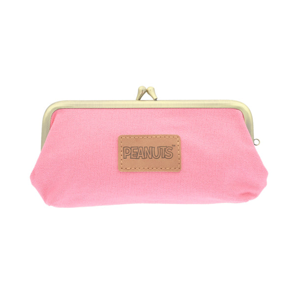 Estuche delgado Snoopy con bordado de tatami