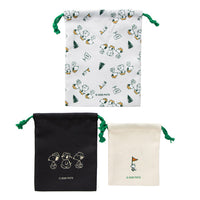 Set de 3 bolsas con cordón Snoopy