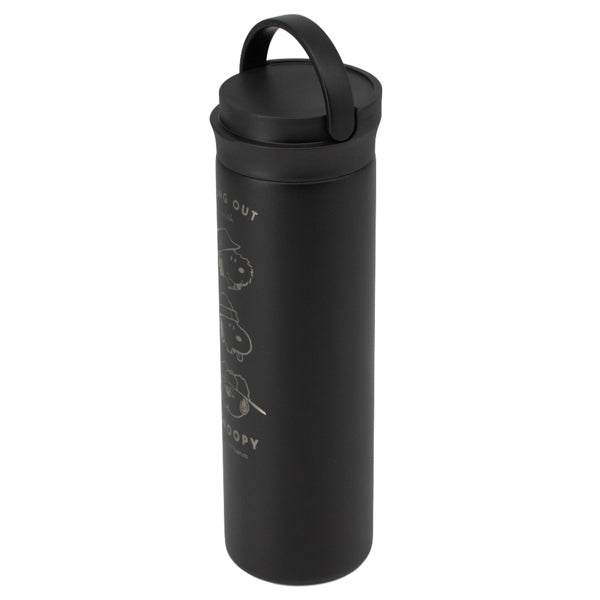 Botella de acero inoxidable Snoopy con asa, 500 ml