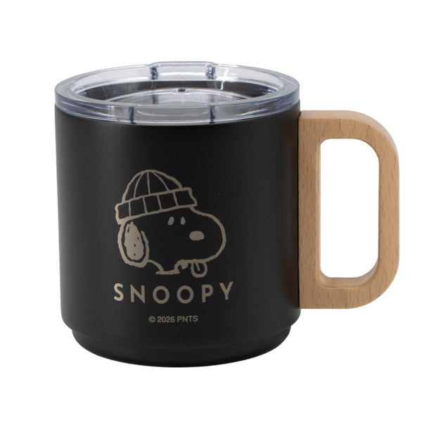 Tazón de acero inoxidable con tapa Snoopy