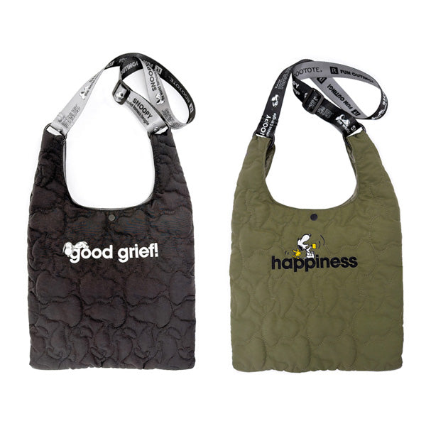 Bolso shopper acolchado Peanuts con Snoopy