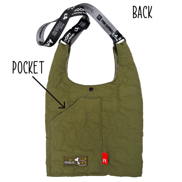 Bolso shopper acolchado Peanuts con Snoopy