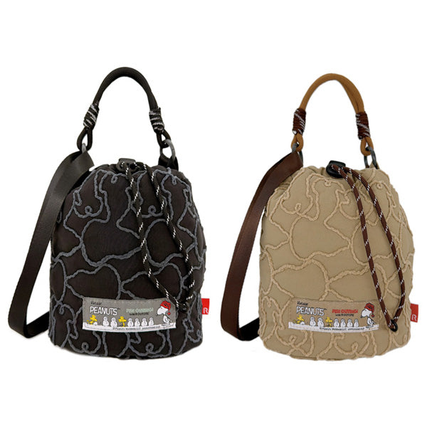 Bolso compacto acolchado de Snoopy